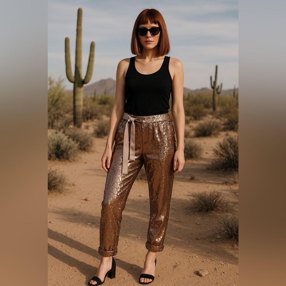 Dance & Marvel Sequin Trousers – Size M